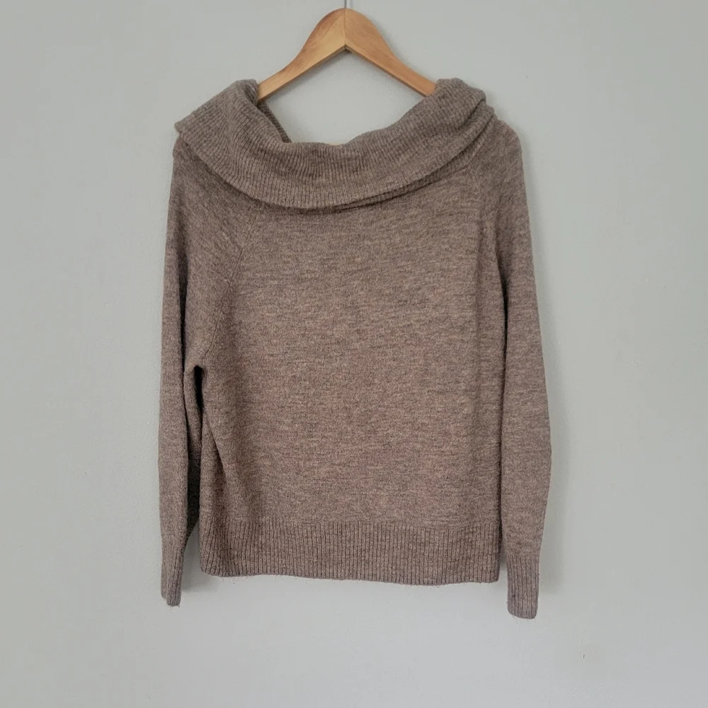 H&M Cozy Brown Cowl Neck Sweater - Picture 4 of 4